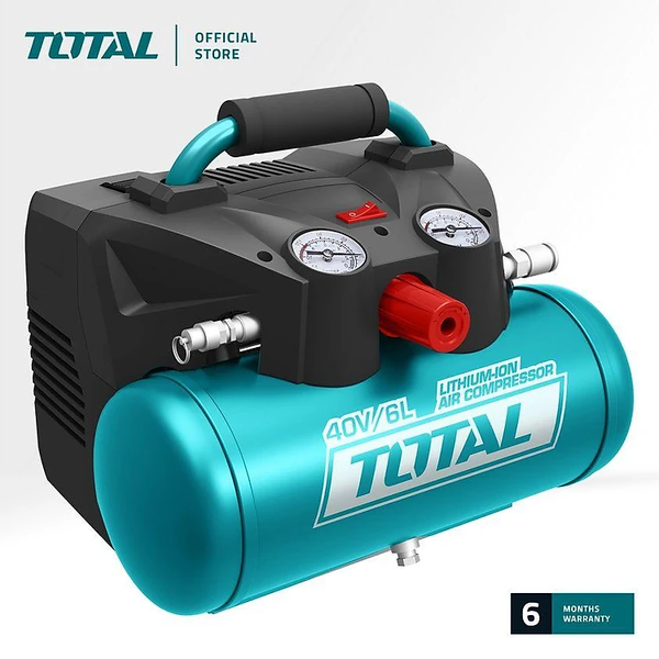 MÁY NÉN KHÍ 6L DÙNG PIN 40V TOTAL TACLI2003 - HÀNG CHÍNH HÃNG