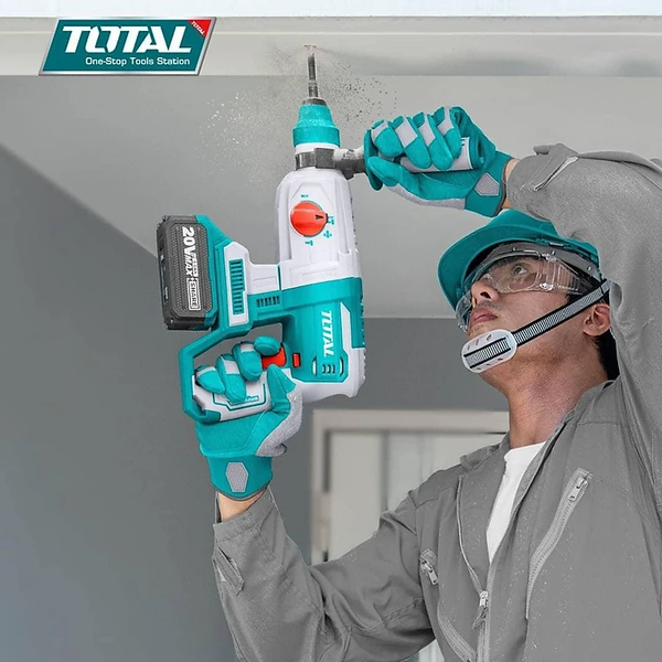 MÁY KHOAN ĐỤC DÙNG PIN 20V TOTAL TRHLI20208 - HÀNG CHÍNH HÃNG