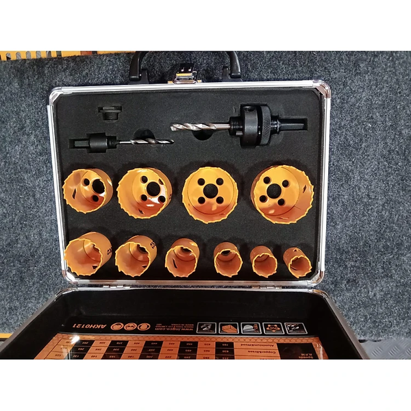 BỘ MŨI KHOÉT KIM LOẠI 12 CHI TIẾT INGCO AKH0121 - HÀNG CHÍNH HÃNG