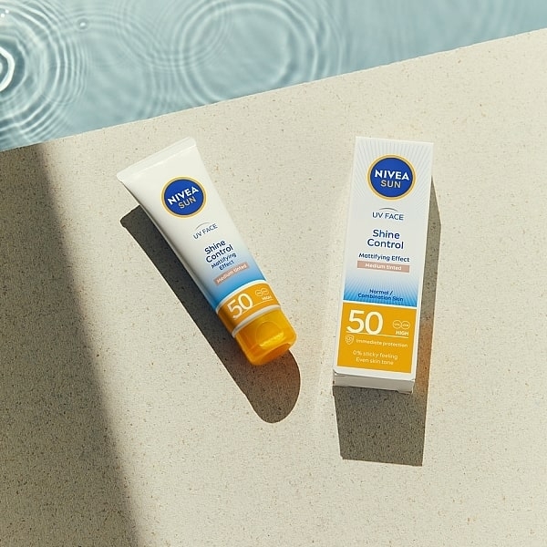 Kem chống nắng hóa học BB Cream Nivea Sun UV Face Sunscreen SPF 50