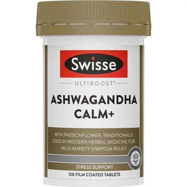 Viên uống giảm căng thẳng Swisse Ultiboost Ashwagandha Calm+