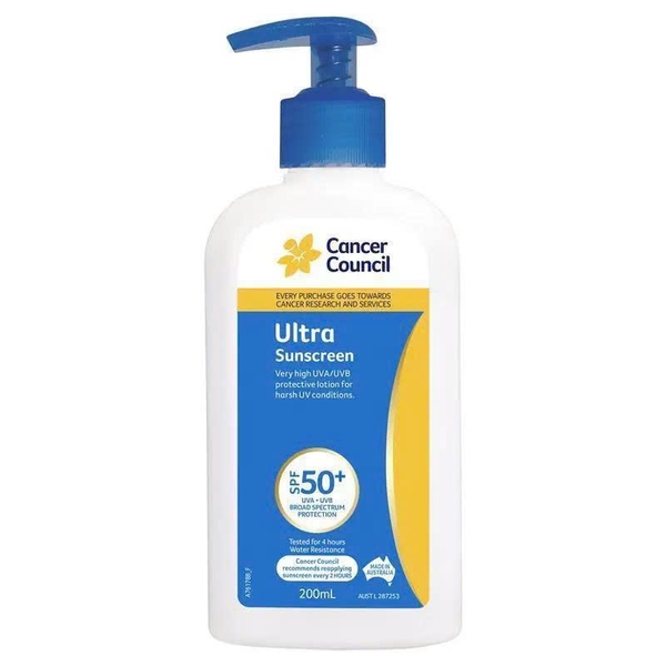 Kem chống nắng Cancer Council Ultra Sunscreen SPF 50+