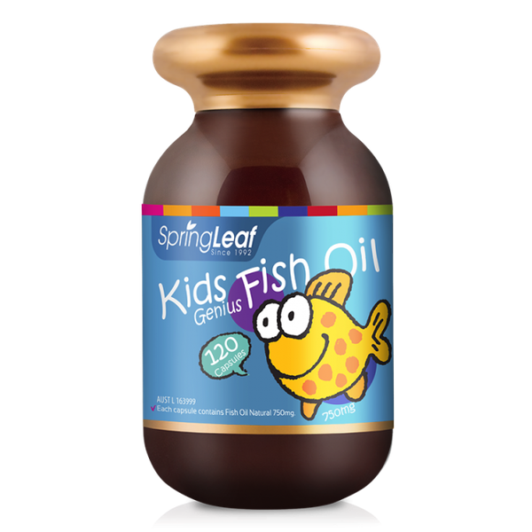 Viên uống dầu cá cho trẻ em Springleaf Kids Genius Fish Oil 750mg 120 viên