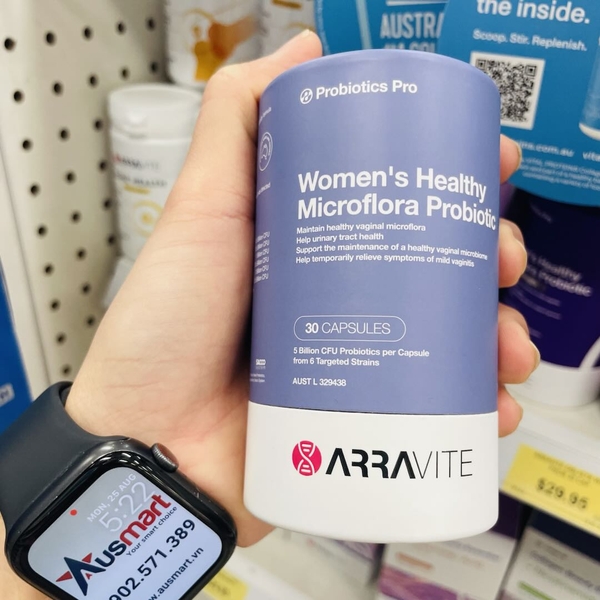Viên uống lợi khuẩn cho phụ nữ Arravite Women's Healthy Microflora Probiotic 30 viên