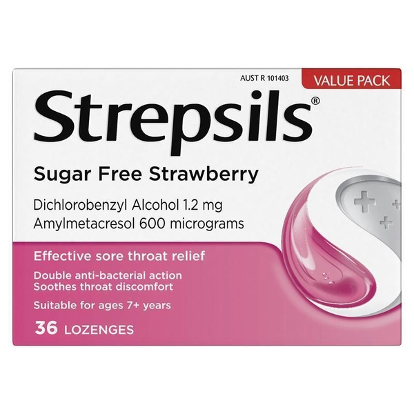 Viên ngậm giảm đau họng Strepsils Sore Throat Relief Lozenges