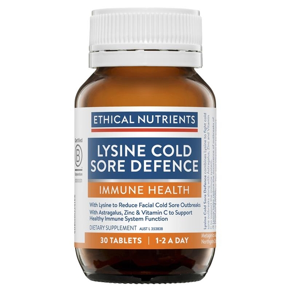 Viên uống tăng cường miễn dịch Ethical Nutrients Lysine Cold Sore Defence