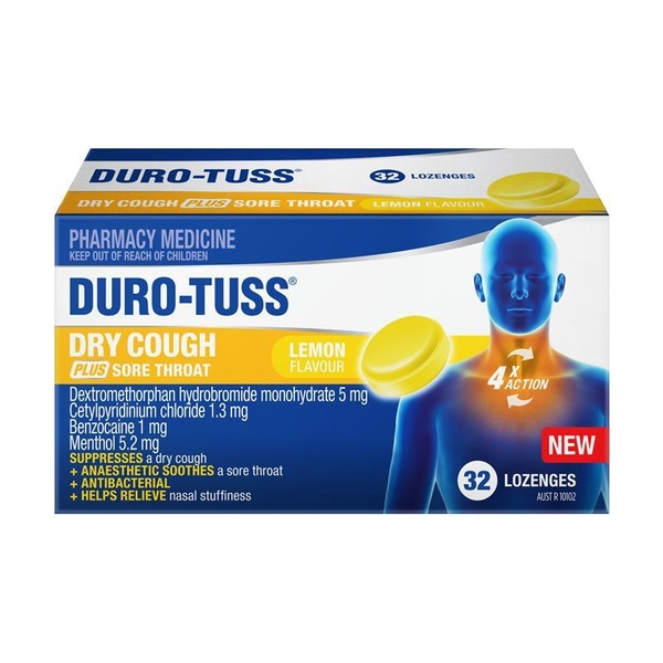 Siro giảm ho khô vị chanh Durotuss Dry Cough Lemon