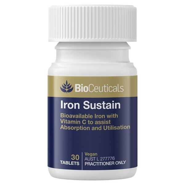Viên uống bổ sung sắt BioCeuticals Iron Sustain 30 viên
