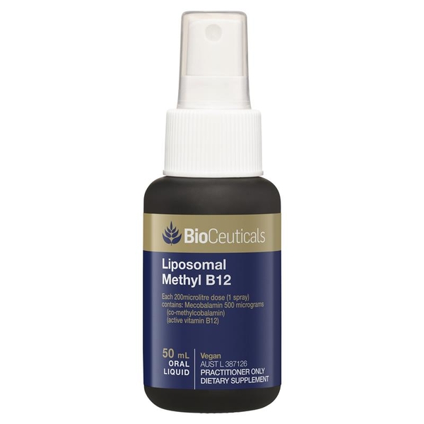 Tăng cường miễn dịch & giảm mệt mỏi Bioceuticals Liposomal Methyl-B12 50ml [Pre-order]