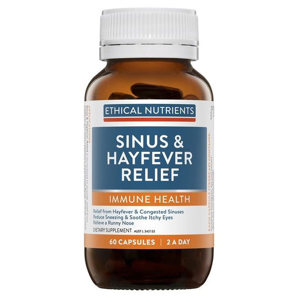Viên uống giảm dị ứng mũi Ethical Nutrients Sinus & Hayfever Relief 60 viên