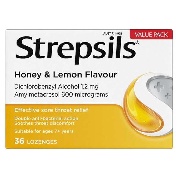 Viên ngậm giảm đau họng Strepsils Sore Throat Relief Lozenges