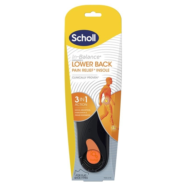 Lót giày chỉnh hình hỗ trợ giảm đau lưng dưới Scholl In Balance Lower Back Orthotic Insole