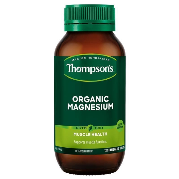 Viên uống bổ sung Magie hữu cơ Thompson's Organic Magnesium