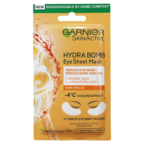 Mặt nạ dưỡng mắt Garnier Hydra Bomb Hyaluronic Acid + Eye Sheet Mask