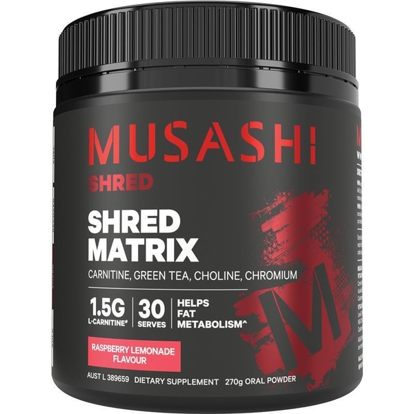 Bột uống hỗ trợ đốt mỡ Musashi Shred Matrix Powder