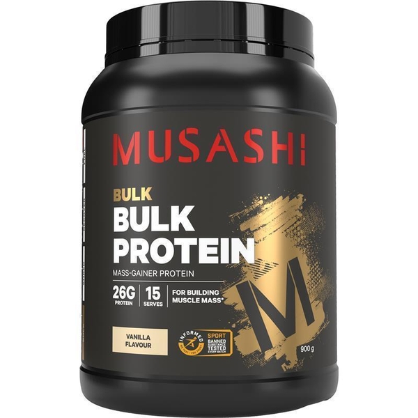 Bột protein hỗ trợ tăng cơ Musashi Bulk Protein