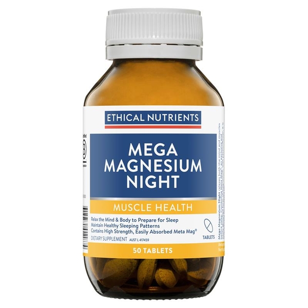 Viên uống hỗ trợ giấc ngủ Ethical Nutrients Mega Magnesium Night