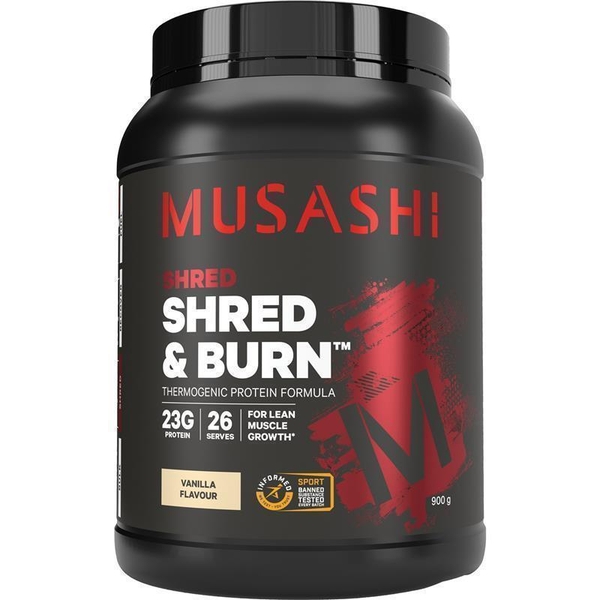 Bột đạm hỗ trợ đốt mỡ Musashi Shred And Burn