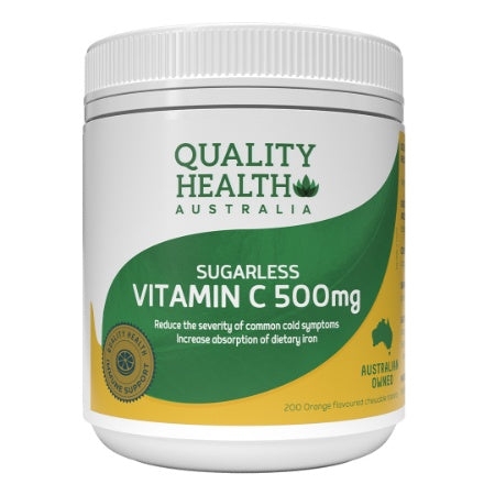 Viên uống Vitamin C 500mg không đường Quality Health 200 viên