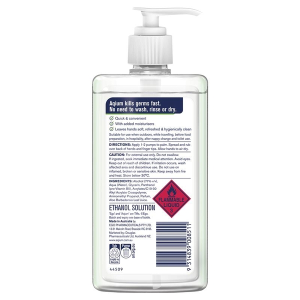 Gel rửa tay khô diệt khuẩn Aqium Antibacterial (Aloe)