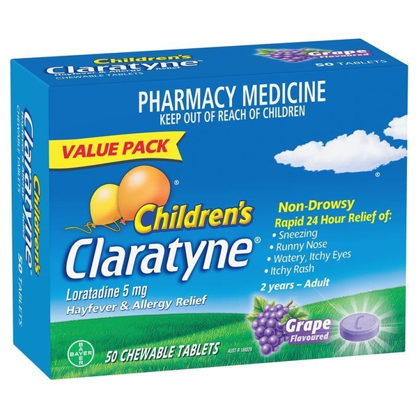 Siro giảm dị ứng và viêm mũi dị ứng cho trẻ em Claratyne Children’s Hayfever & Allergy Relief