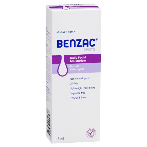 Kem dưỡng ẩm hàng ngày Benzac Daily Facial Moisturiser 118ml [Pre-order]