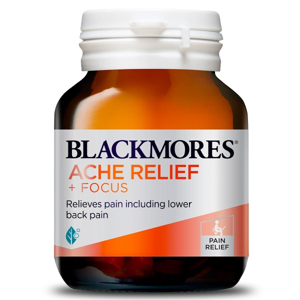 Viên uống giảm đau & tập trung Blackmores Ache Relief + Focus