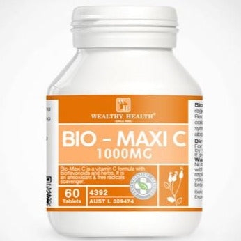 Viên uống bổ sung Vitamin C Wealthy Health BIO Maxi C 1000mg