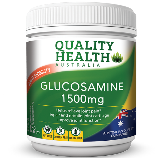Viên uống hỗ trợ khớp Quality Health Glucosamine 1500mg 180 viên [Pre-order]