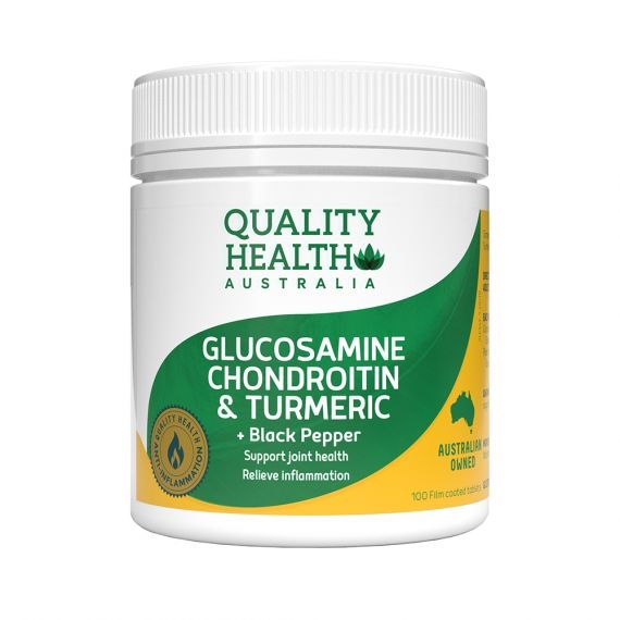 Viên uống Quality Health Glucosamine Chondroitin & Turmeric 100 viên