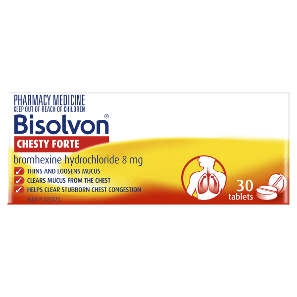 Viên uống tiêu đờm mạnh Bisolvon Chesty Forte Cough