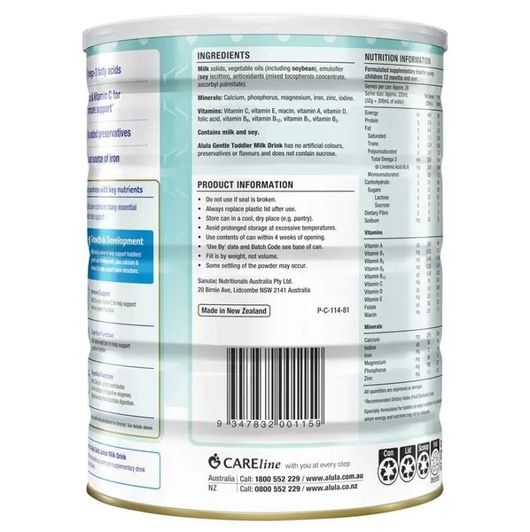 Sữa Alula Original số 3 Toddler 900g (1-3 tuổi)