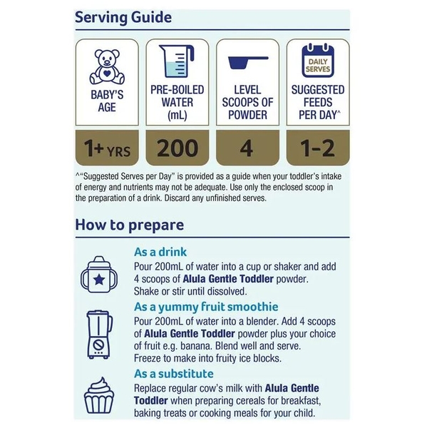 Sữa Alula Original số 3 Toddler 900g (1-3 tuổi)