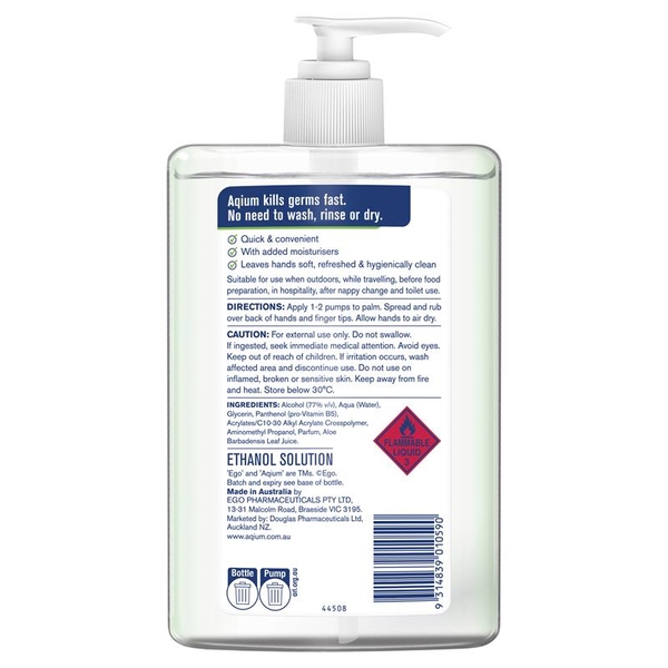 Gel rửa tay khô diệt khuẩn Aqium Antibacterial (Aloe)