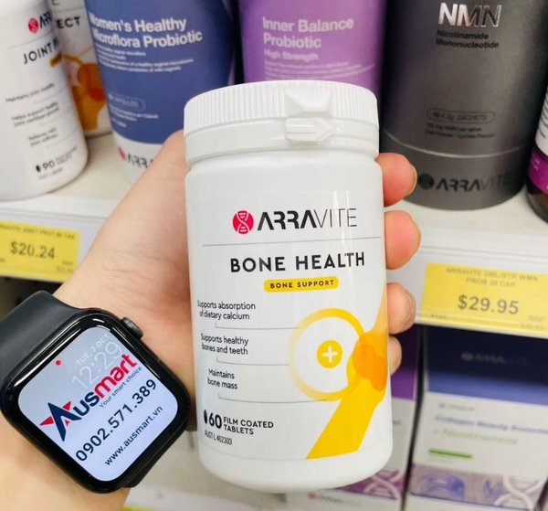 Viên uống bổ xương Arravite Bone Health 60 viên