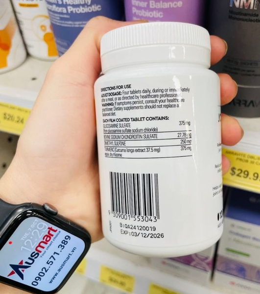 Viên uống giảm đau và hỗ trợ xương khớp Arravite Joint Pain Relief 120 viên