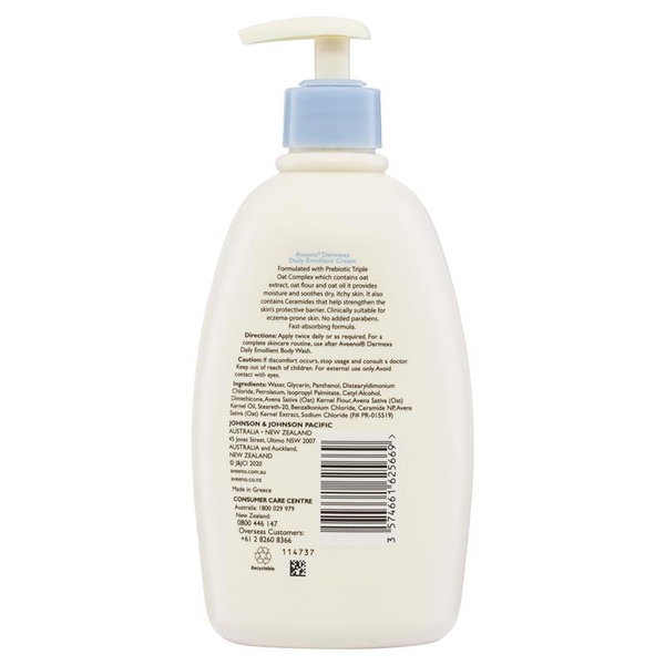 Kem dưỡng Aveeno Dermexa Daily Emollient Fragrance Free Body Cream