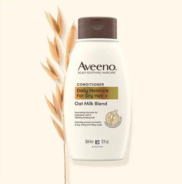 Dầu xả cho tóc khô và hư tổn Aveeno Oat Milk Blend Moisturising Conditioner For Dry & Damaged Hair