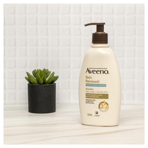 Sữa dưỡng thể Aveeno Skin Renewal Smoothing Fragrance Free Body Lotion