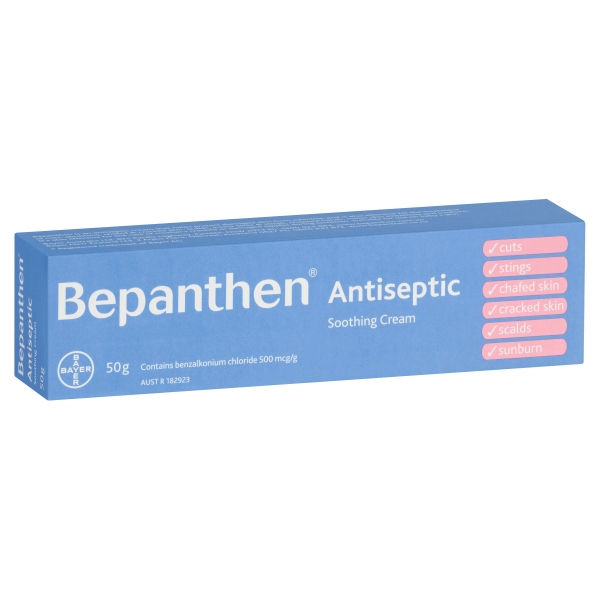 Kem sát khuẩn làm dịu da Bepanthen Antiseptic Soothing Cream 50g