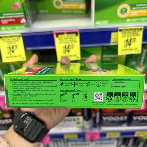 Viên sủi Berocca Orange Energy Performance