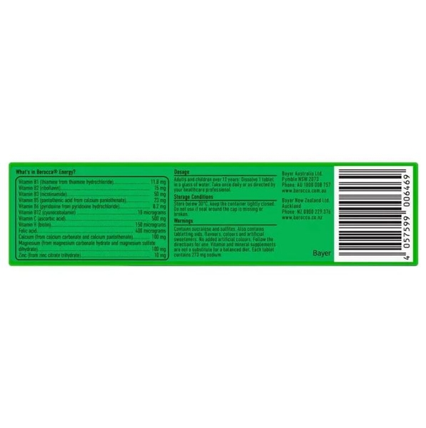 Vitamin tổng hợp Berocca Mango & Orange Effervescent