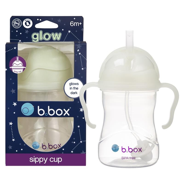 Bình tập uống nước phát sáng B.Box Sippy Cup Glow In Dark 240ml | Xuất xứ Úc (Australia)