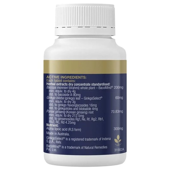 Hỗ trợ chức năng nhận thức Bioceuticals Cognition Support 60 viên