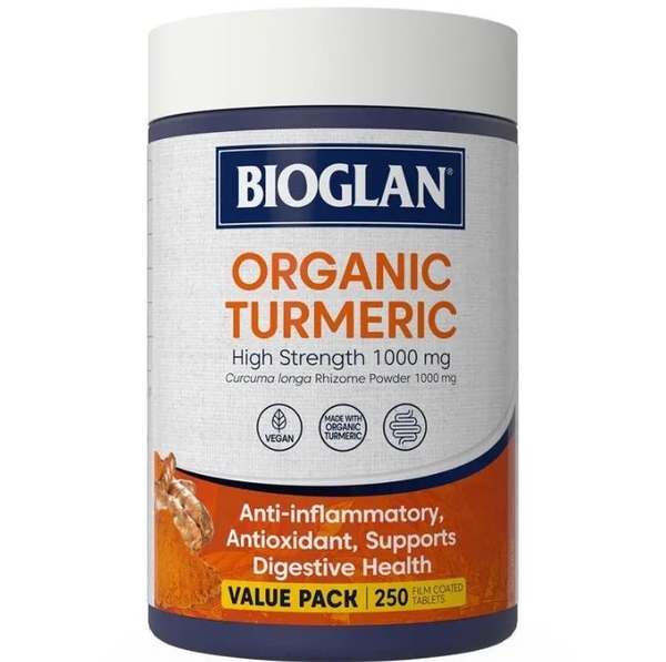 Viên uống nghệ liều cao Bioglan Organics Turmeric High Strength 1000mg