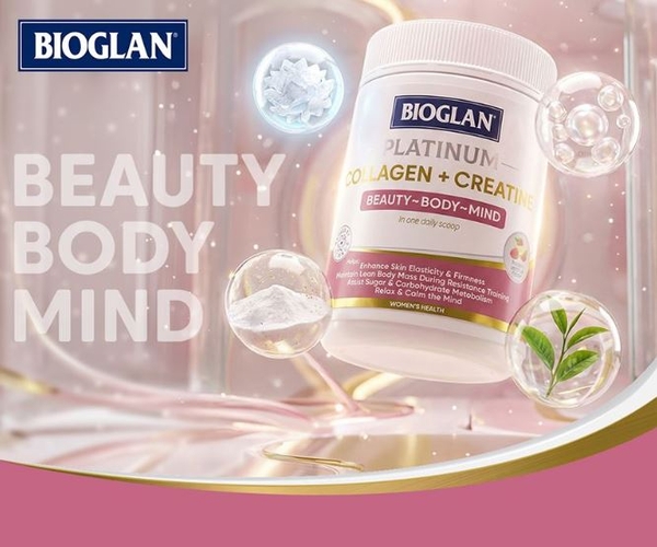 Bột collagen Bioglan Platinum Collagen + Creatine 300g