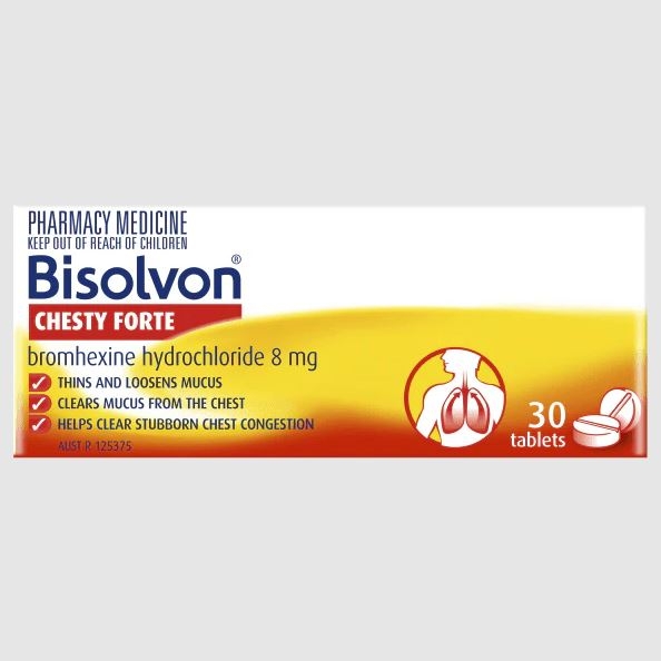 Viên uống tiêu đờm mạnh Bisolvon Chesty Forte Cough