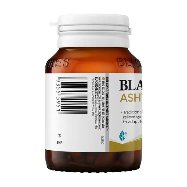 Viên uống giảm căng thẳng Blackmores Ashwagandha+ Vitamin B 60 viên