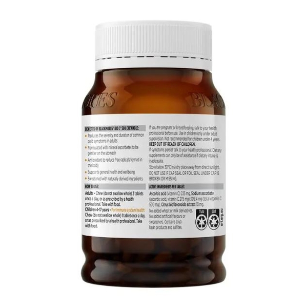 Kẹo bổ sung vitamin C Blackmores Bio C Chewable 500mg