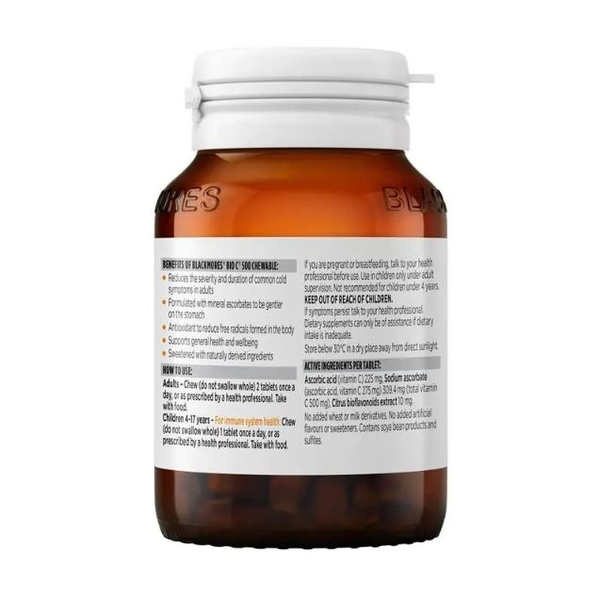 Kẹo bổ sung vitamin C Blackmores Bio C Chewable 500mg
